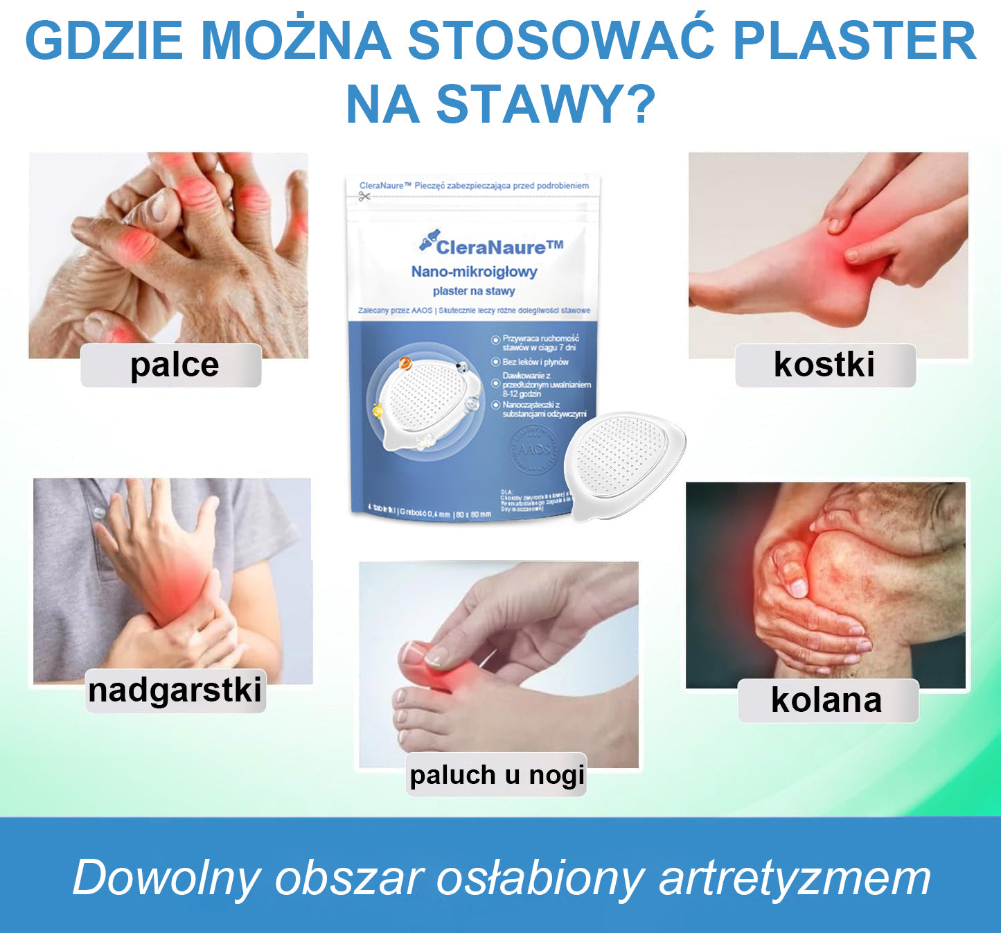 🏅CleraNaure® nanojehličková náplast na klouby
