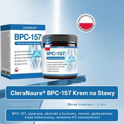 🥇CleraNaure® BPC-157 Krem do Leczenia Stawów🦴 Leczy Artretyzm, Neuropatię, Reumatyzm, Urazy Sportowe i Więcej