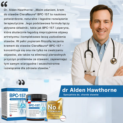 🥇CleraNaure® BPC-157 Krem do Leczenia Stawów🦴 Leczy Artretyzm, Neuropatię, Reumatyzm, Urazy Sportowe i Więcej