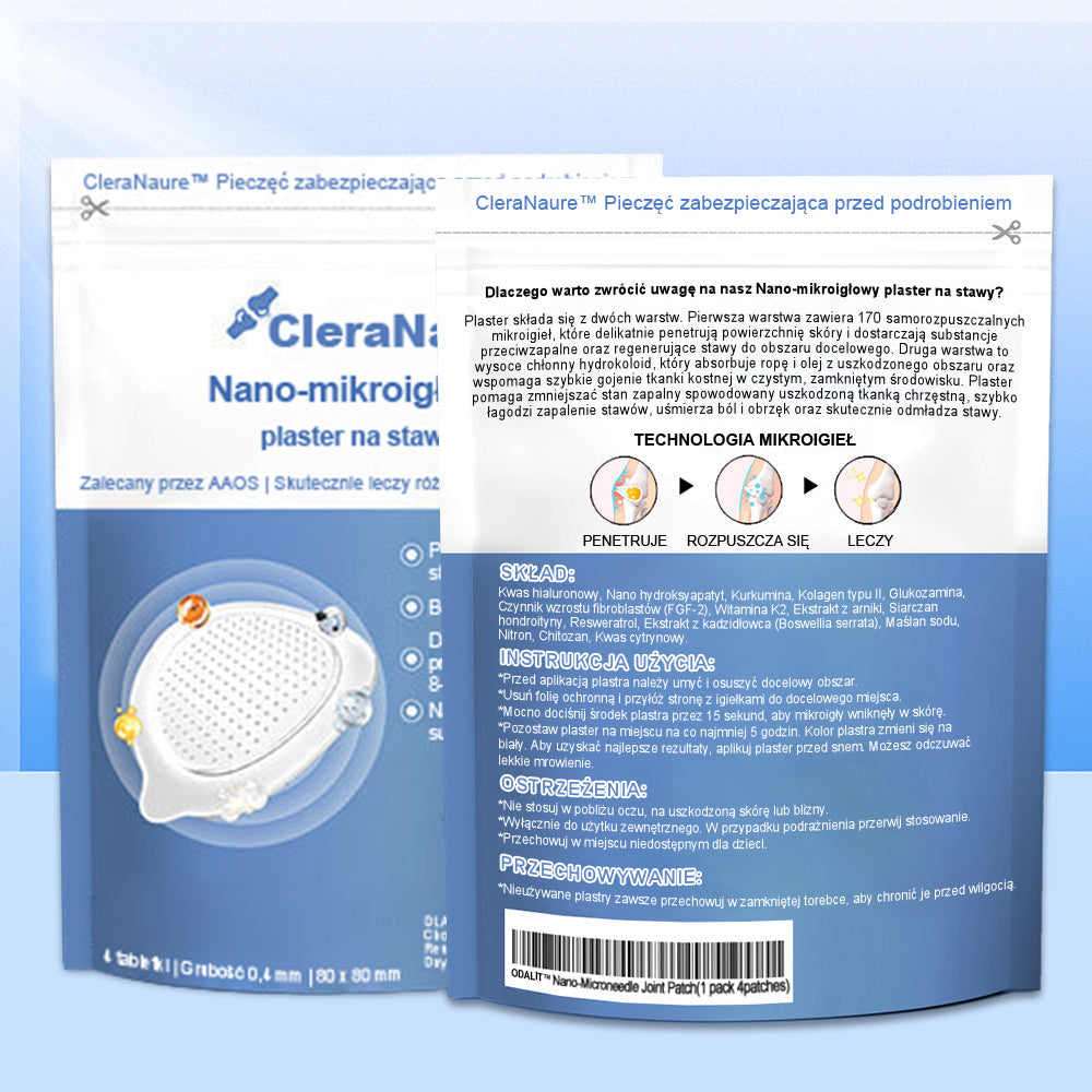🏅CleraNaure® nanojehličková náplast na klouby