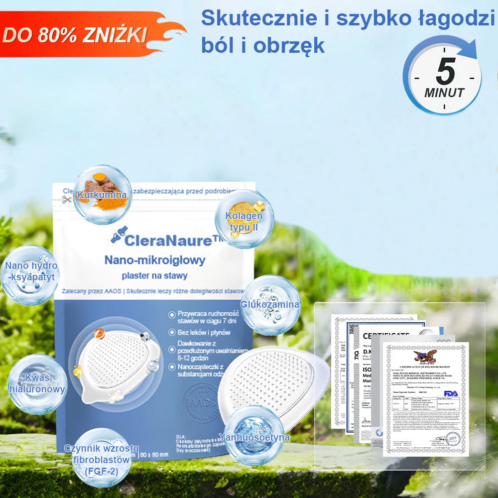 🏅CleraNaure® nanojehličková náplast na klouby