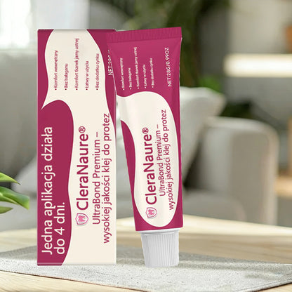 🔥CleraNaure® UltraBond Premium Klej do protez dentystycznych 🔥 Klinicznie udowodniona przyczepność na 4 dni dla bezpiecznego, komfortowego i bezpiecznego klejenia protez bez cynku 🦷