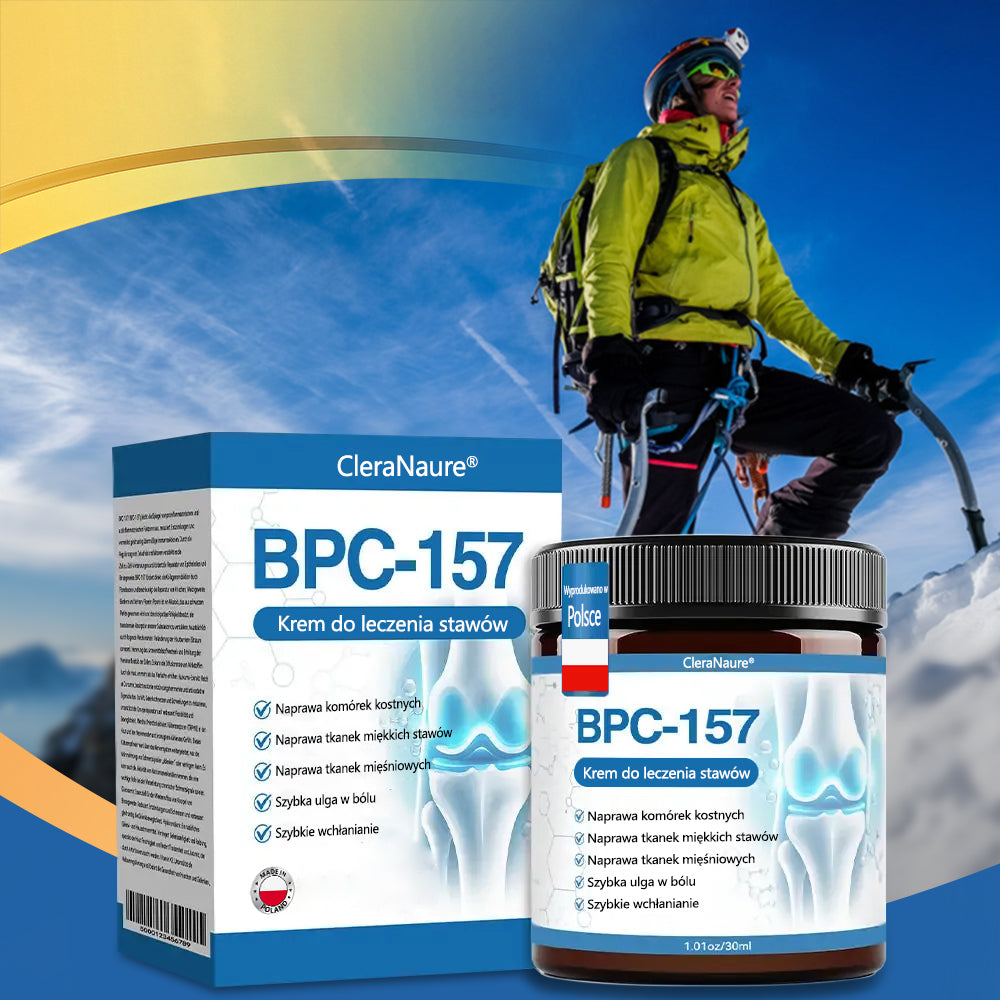 🥇CleraNaure® BPC-157 Krem do Leczenia Stawów🦴 Leczy Artretyzm, Neuropatię, Reumatyzm, Urazy Sportowe i Więcej