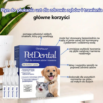 🥇[Oficjalny sklep] CleraNaure® Płyn do pielęgnacji jamy ustnej dla zdrowia zębów i trawienia zwierząt – Odświeża oddech, usuwa kamień nazębny, wspomaga regenerację dziąseł i stabilizuje zęby (dla kotów i psów) – Oszczędź 80% już dziś!
