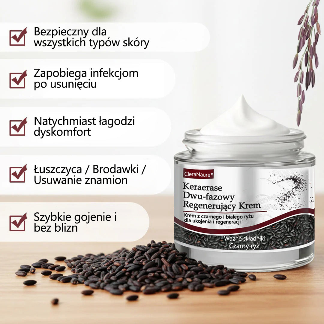 💎 CleraNaure® Keraerase Krem Odnowy o Podwójnym Działaniu - Krem z podwójnym działaniem do regeneracji skóry💎