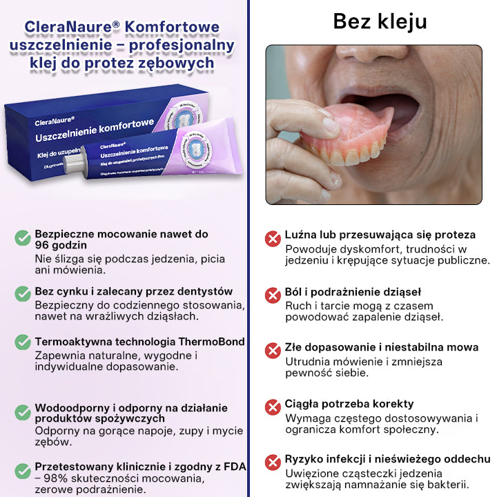 💎💎CleraNaure® Comfort Seal Pro – Klej do Protez💎💎💎