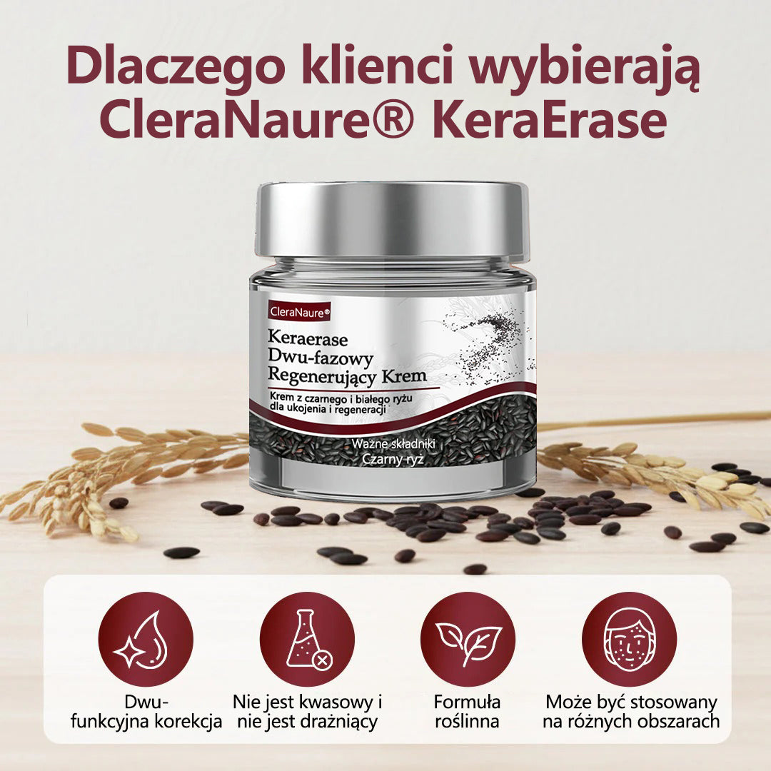 💎 CleraNaure® Keraerase Krem Odnowy o Podwójnym Działaniu - Krem z podwójnym działaniem do regeneracji skóry💎