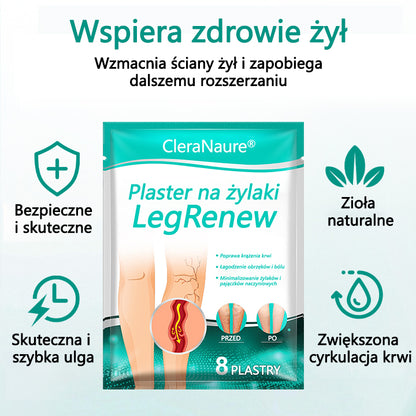 🥇CleraNaure® LegRenew Plaster na żylaki