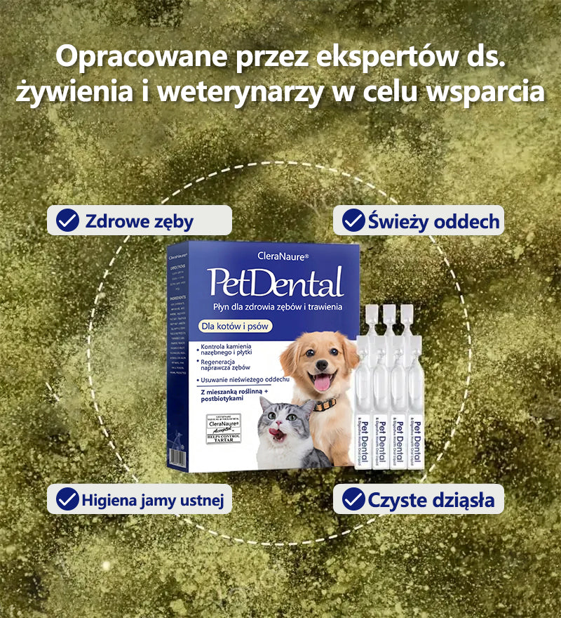 🥇[Oficjalny sklep] CleraNaure® Płyn do pielęgnacji jamy ustnej dla zdrowia zębów i trawienia zwierząt – Odświeża oddech, usuwa kamień nazębny, wspomaga regenerację dziąseł i stabilizuje zęby (dla kotów i psów) – Oszczędź 80% już dziś!