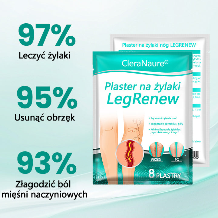 🥇CleraNaure® LegRenew Plaster na żylaki